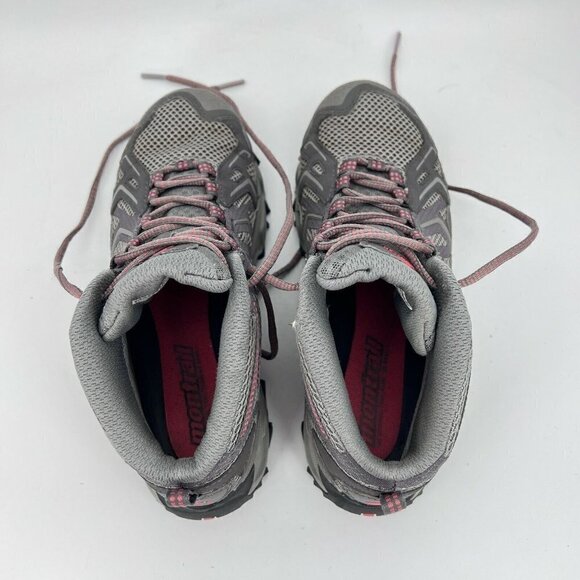 Montrail Fluid Guide Out Dry Waterproof Grey Red Women Boots GL2218-060 Size 7 - Picture 11 of 12